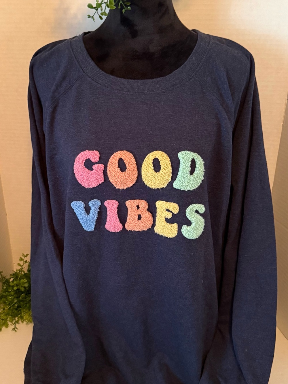 Wildfox Heather Navy Crewneck Sweatshirt